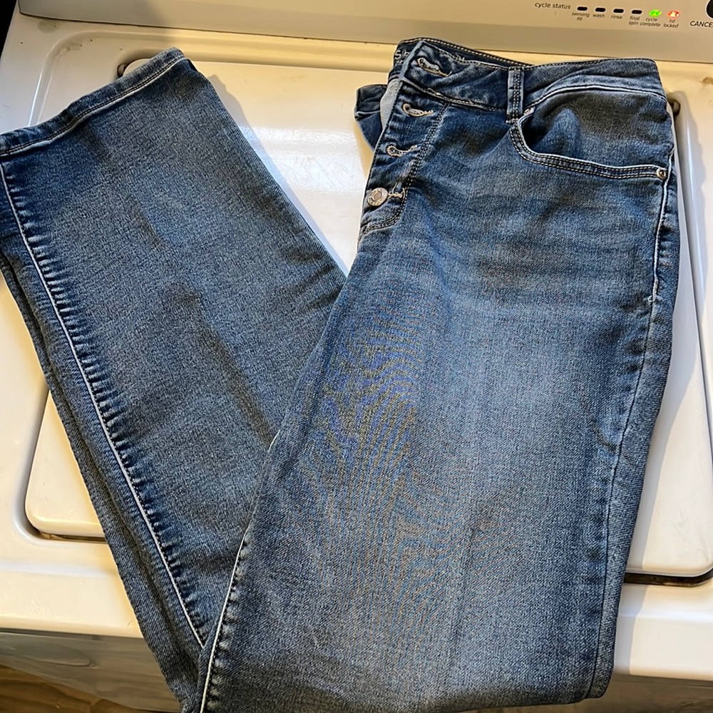 Straight leg jeans